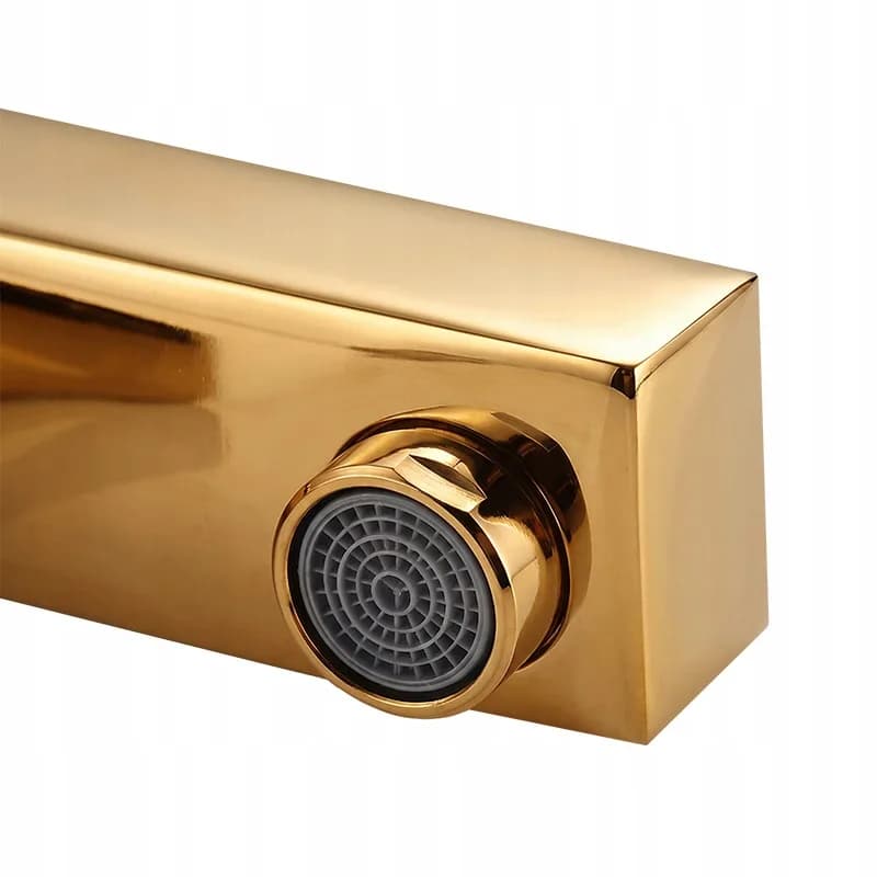 Mitigeur de lavabo haut pour vasque à poser avec aérateur F211HC doré – photo 8
