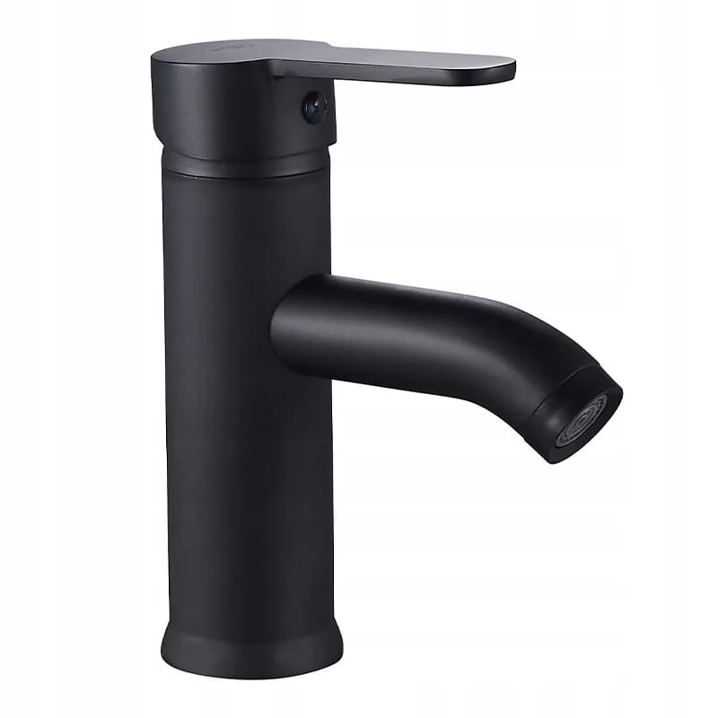 Mitigeur de lavabo bas pour vasque à poser Cuba noir – photo 8