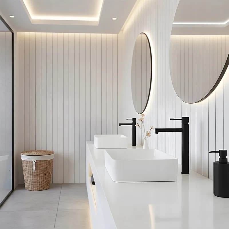 Mitigeur de lavabo haut pour vasque à poser Bona noir – photo 2