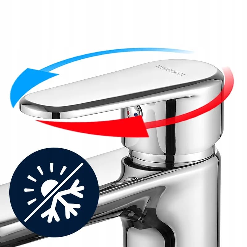 Mitigeur de lavabo bas pour vasque à poser avec aérateur Fargo chromé – photo 7