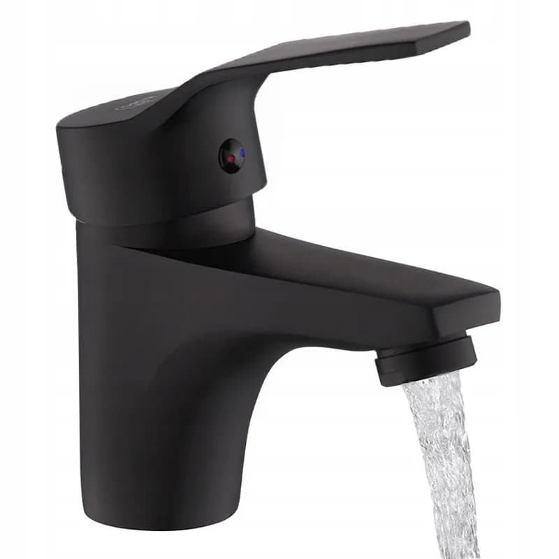 Mitigeur de lavabo bas pour vasque à poser Ula noir – photo 3