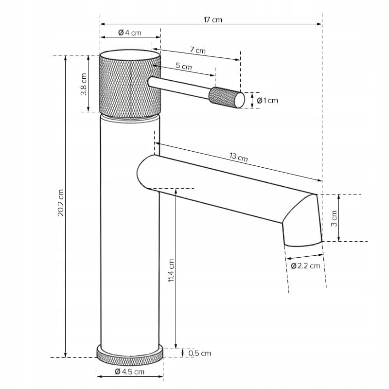 Mitigeur de lavabo bas pour vasque à poser Bona noir – photo 2