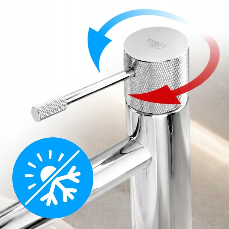 Mitigeur de lavabo bas pour vasque à poser Bona chromé – photo 5