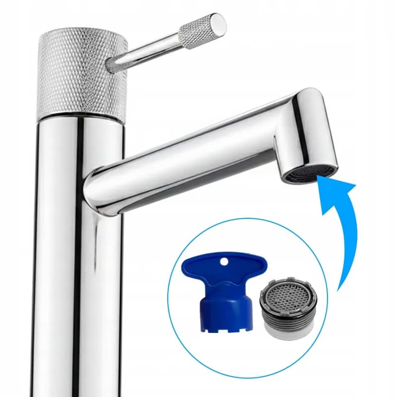 Mitigeur de lavabo bas pour vasque à poser Bona chromé – photo 6