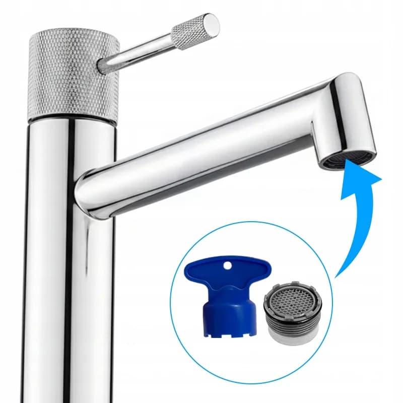 Mitigeur de lavabo haut pour vasque à poser Bona chromé – photo 6