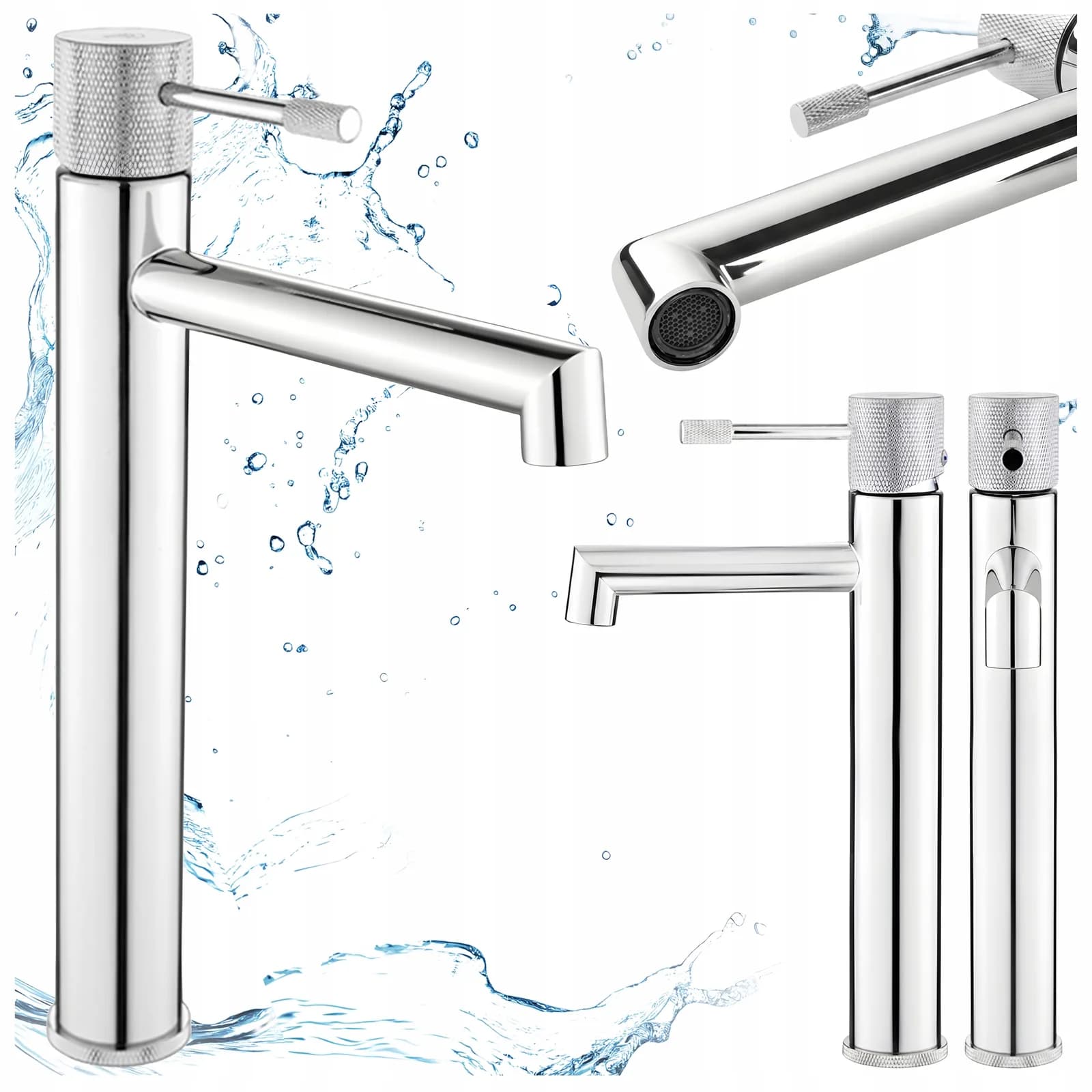 Mitigeur de lavabo haut pour vasque à poser Bona chromé