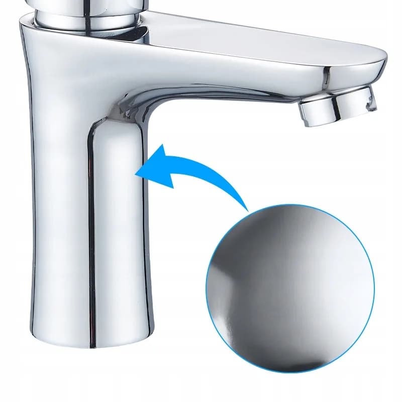 Mitigeur de lavabo pour vasque à poser avec aérateur Akron chromé (réf. 36206) – photo 5