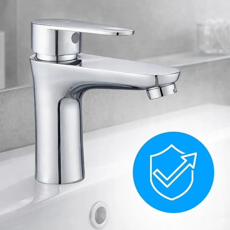 Mitigeur de lavabo pour vasque à poser avec aérateur Akron chromé (réf. 36206) – photo 4