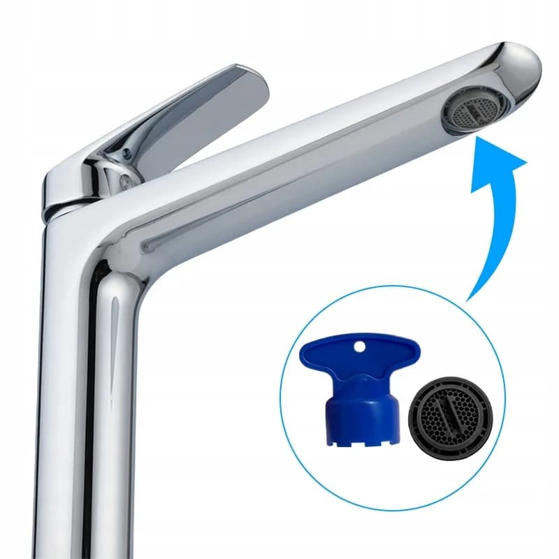 Mitigeur de lavabo haut pour vasque à poser Greta chromé – photo 6