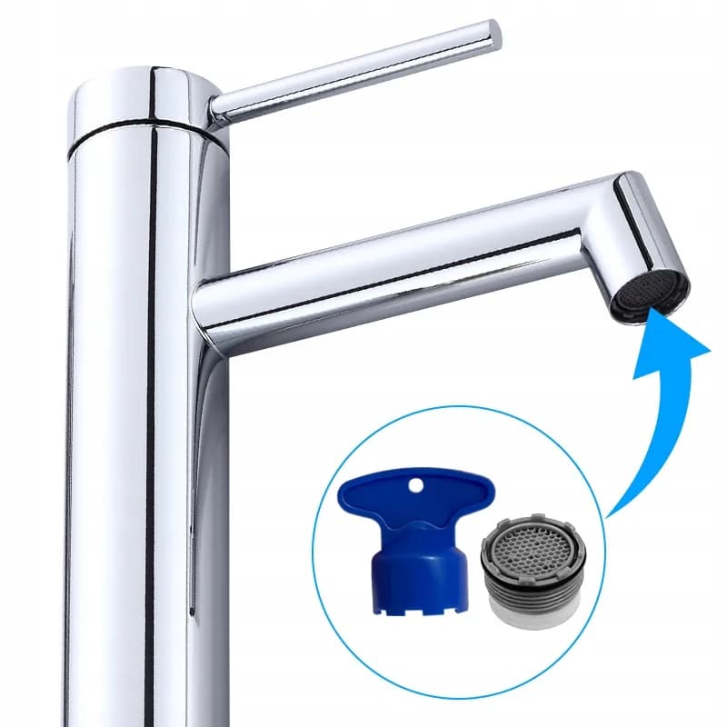 Mitigeur de lavabo bas pour vasque à poser Mika chromé – photo 6