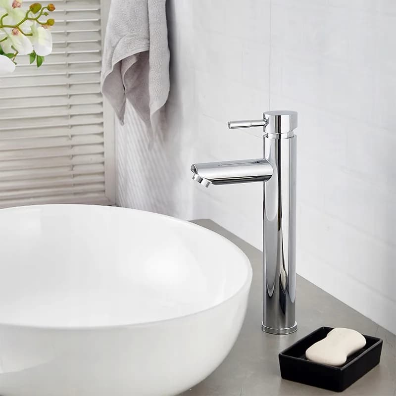 Mitigeur de lavabo haut pour vasque à poser Arley chromé – photo 2