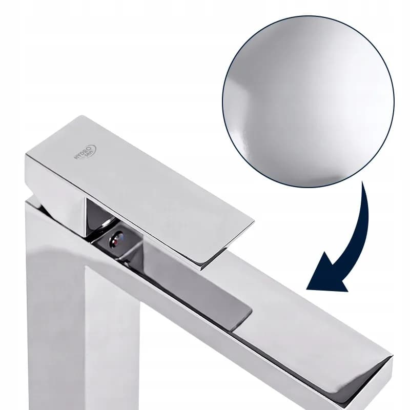 Mitigeur de lavabo haut pour vasque à poser avec aérateur F211HA chromé – photo 5