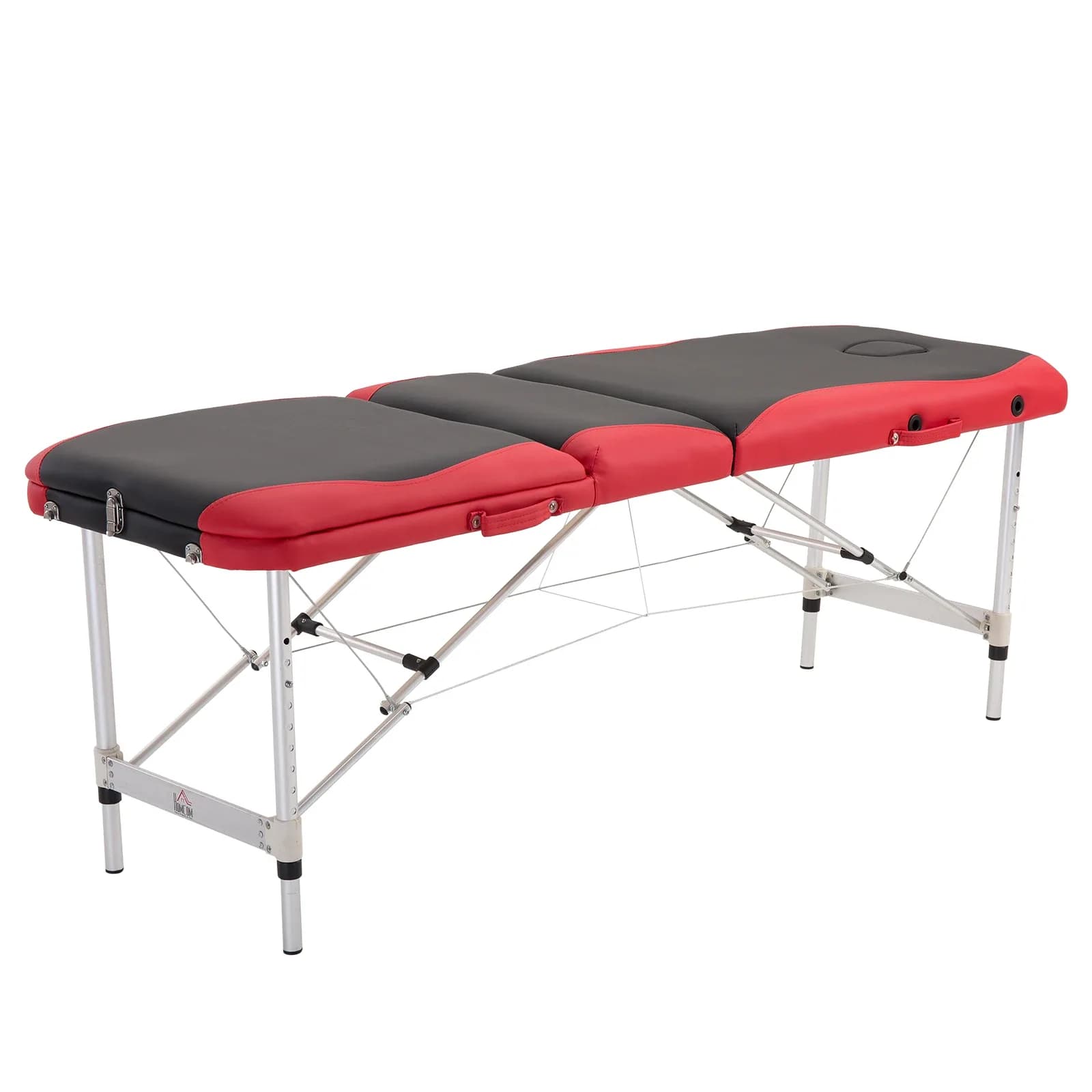 Table de massage pliante en bois Homcom 185 x 60 cm, table de thérapie et de tatouage