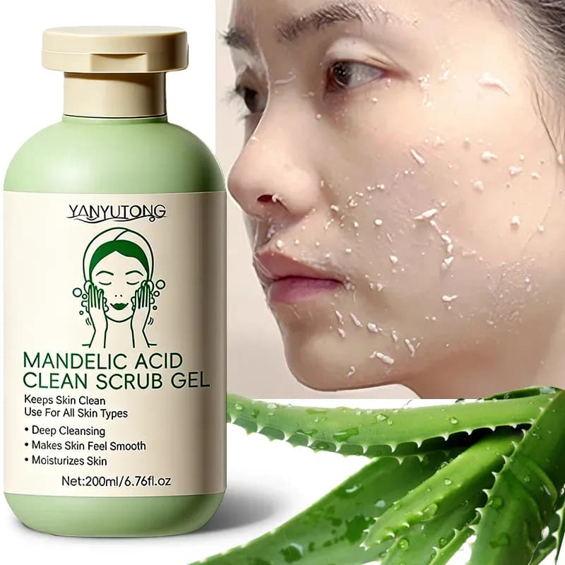Gel exfoliant pour le visage, nettoyage en profondeur des pores, élimination des points noirs, exfoliation, contrôle du sébum, gommage hydratant, amélioration de la rugosité