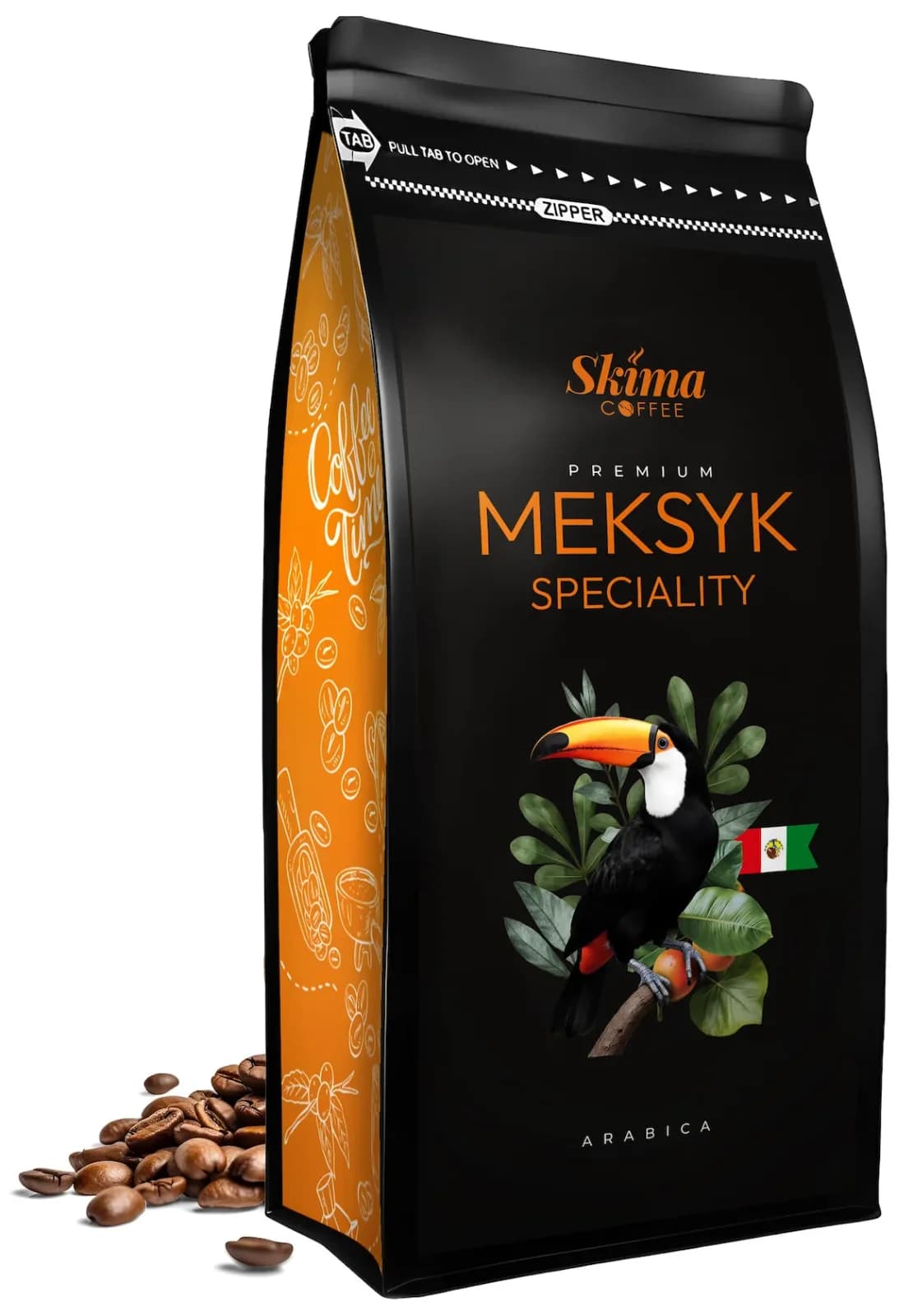 1 kg de café en grains entiers SPECIALTÉ DU MEXIQUE 100% ARABICA fraîchement torréfié + CADEAU GRATUIT