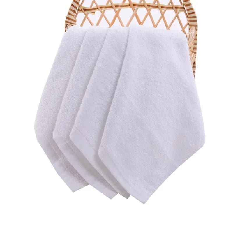 5 pièces petite serviette carrée pur coton maternelle blanc serviette carrée pied thérapie hôtel hôtel serviette petite serviette serviettes salle de bain