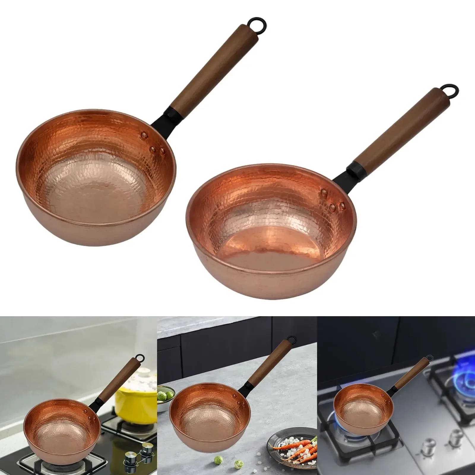 Marmite à soupe en cuivre, pot multifonctionnel, poupée en cuivre, chauffe-casserole