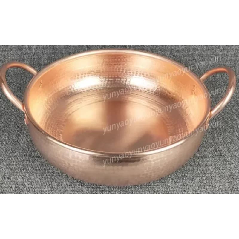 Casserole en cuivre pur pour cuisinière à induction, pot spécial en cuivre épaissi pour usage domestique, idéal pour la fondue