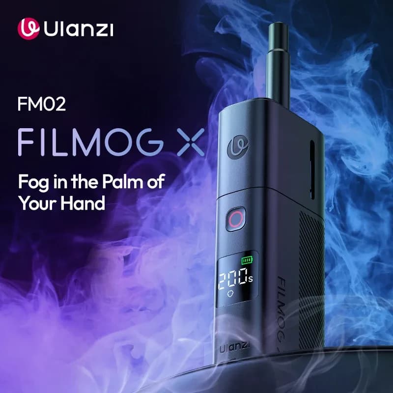 Ulanzi FM02 FILMOG X 30W Machine à fumée portable affichage en temps réel type-c charge pour photographie vidéo tournage effet de scène