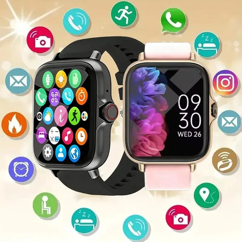 Nouvelle montre intelligente multifonctionnelle 2026 pour hommes et femmes, connectée par Bluetooth, musique, bracelet de fitness et de sport, moniteur de sommeil, montre ht30