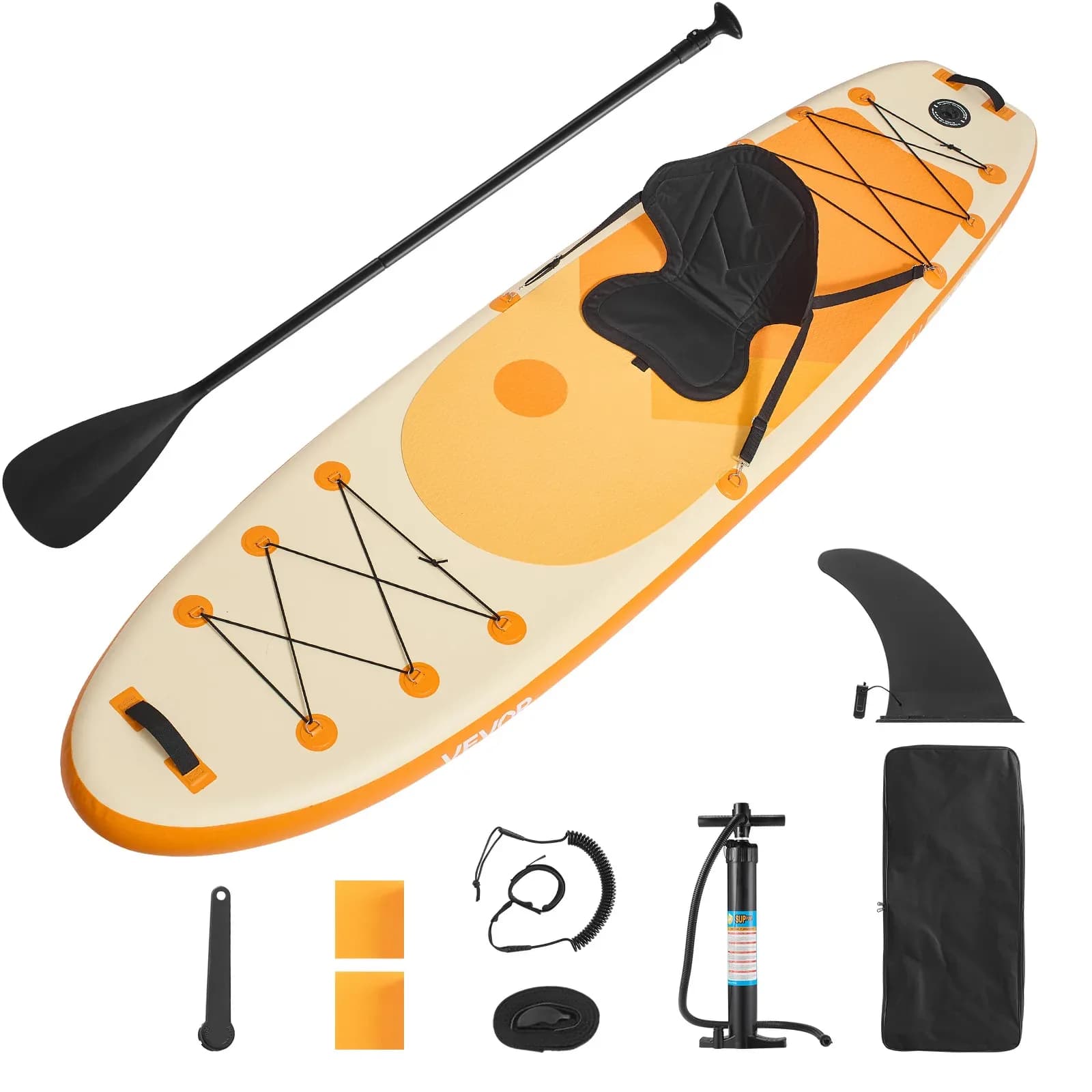 Planche à pagaie gonflable SucceBuy avec siège, planche à pagaie ultra-légère SUP, planche à pagaie debout avec accessoires pour jeunes et adultes