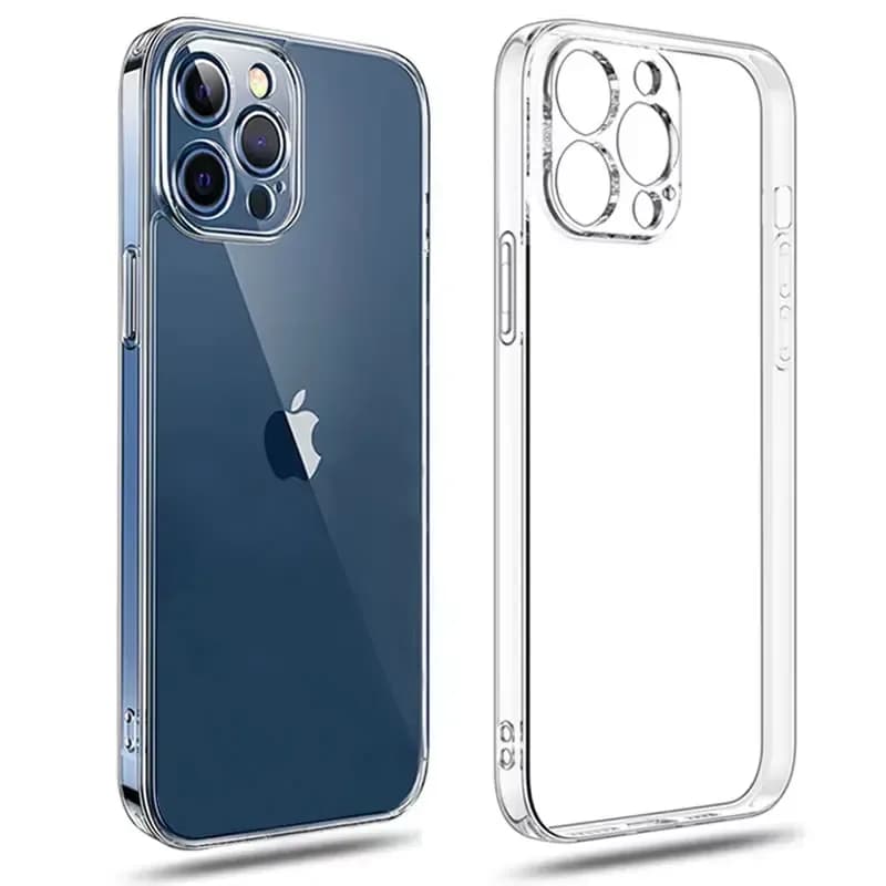 Coque de téléphone transparente ultra-fine pour iPhone 11 12 13 14 15 16 17 18 Pro X XR XS Max Mini 7 8Plus, coque arrière souple en silicone transparente