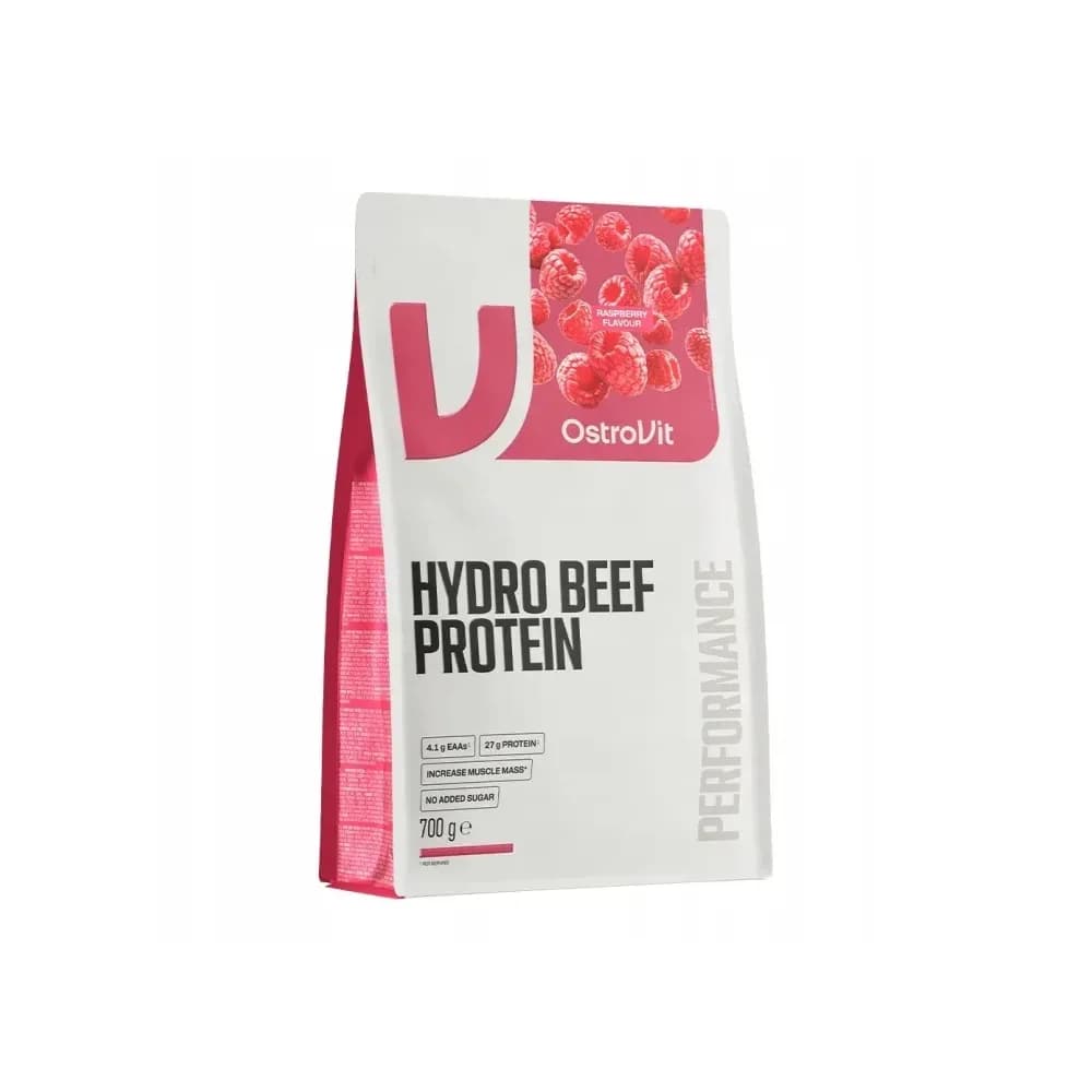 OstroVit Protéine de bœuf 700 g, saveur framboise