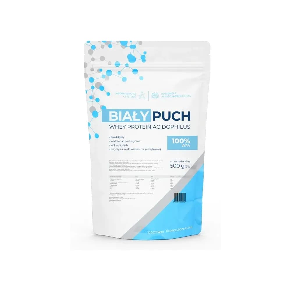 Biały Puch Protéine de lactosérum acidophile (WPA) 500 g, saveur nature