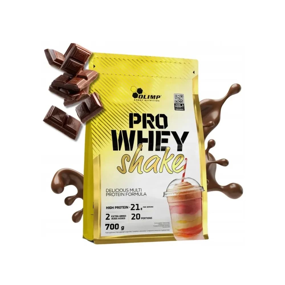 Olimp Protéine de lactosérum (WPC) 700 g, saveur chocolat – ODŻYWKA BIAŁKOWA Białko OLIMP PRO WHEY SHAKE