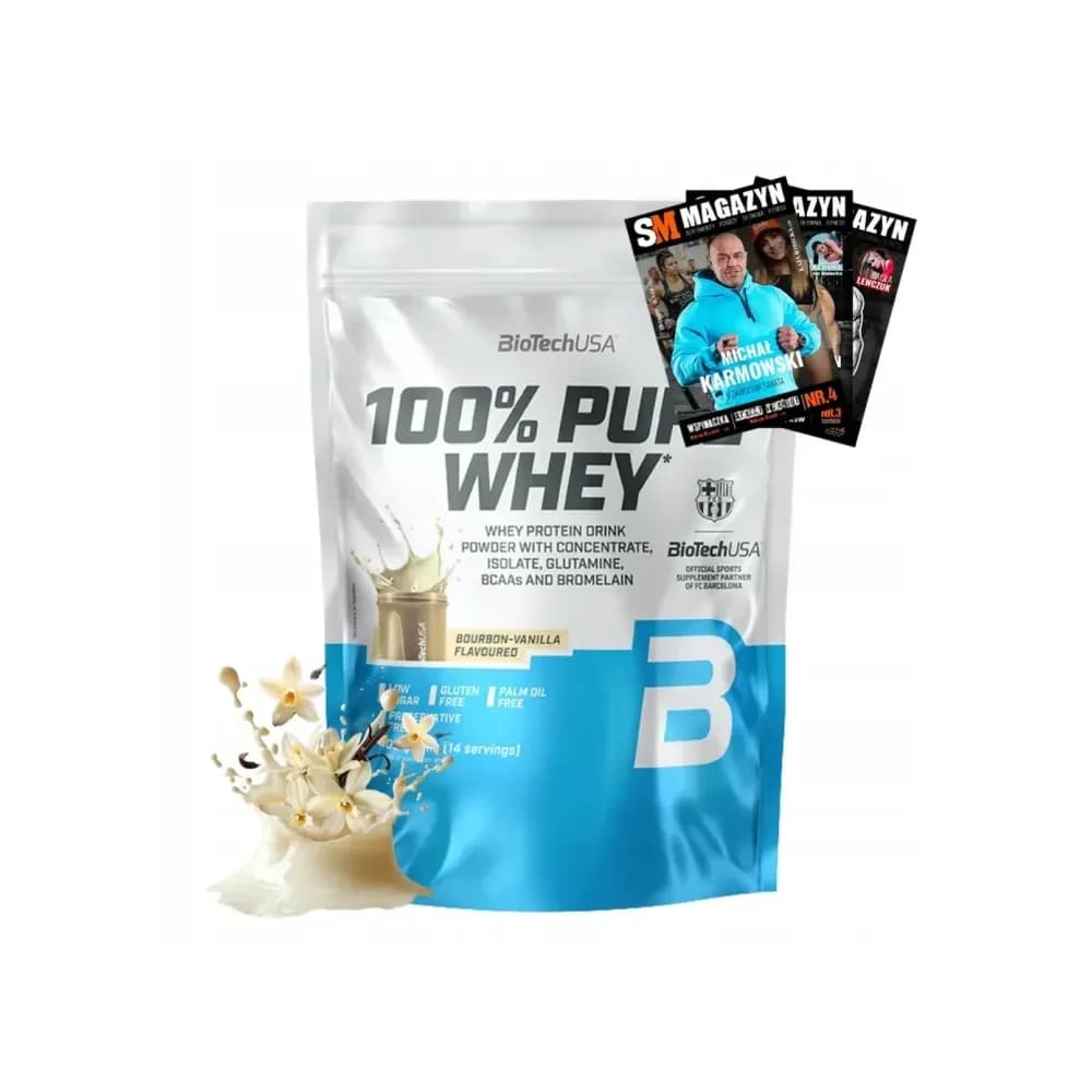 BioTechUSA Protéine de lactosérum (WPC) 400 g, saveur vanille
