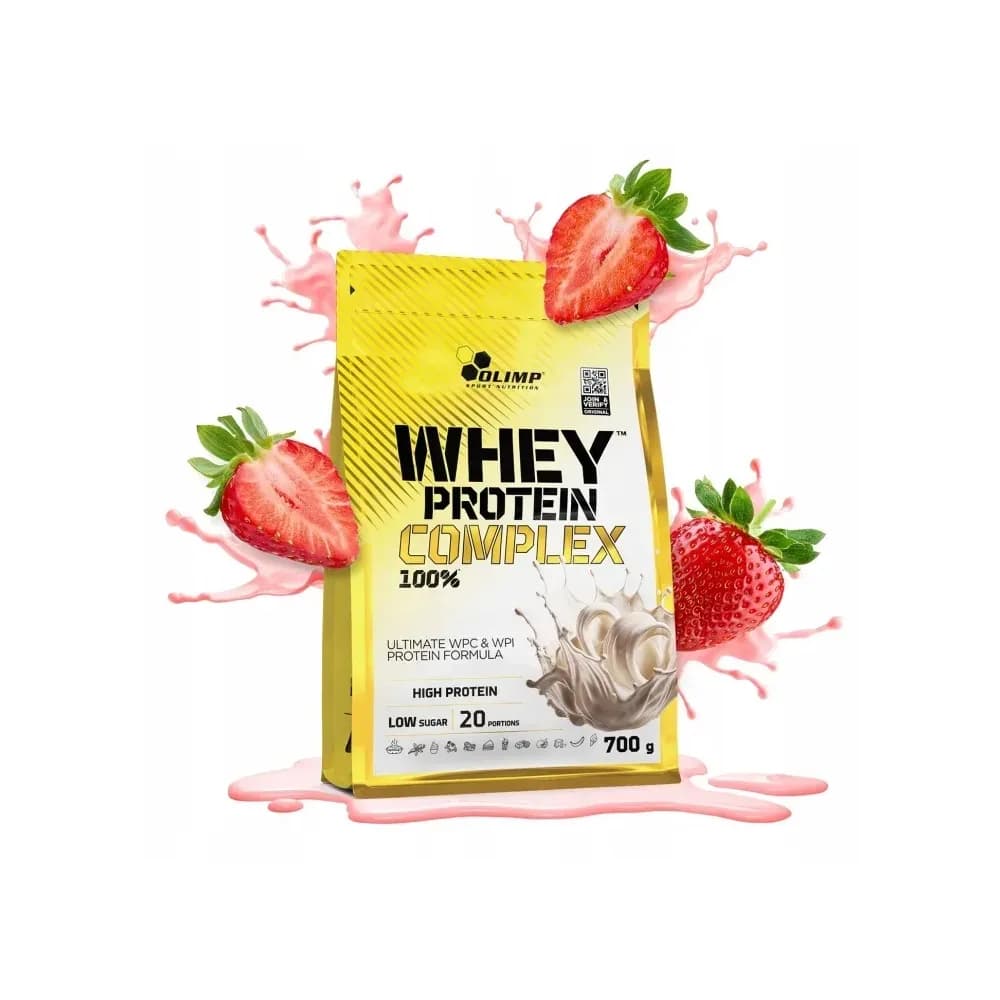 Olimp Mélange de protéines animales 700 g, saveur fraise