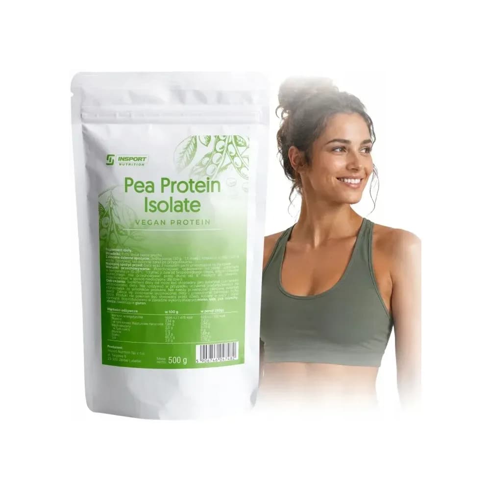 Insport Nutrition Protéine de pois 500 g, saveur nature