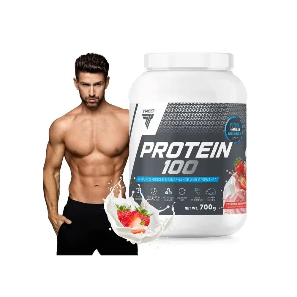 Trec Nutrition Protéine de lactosérum (WPC) 700 g, saveur fraise