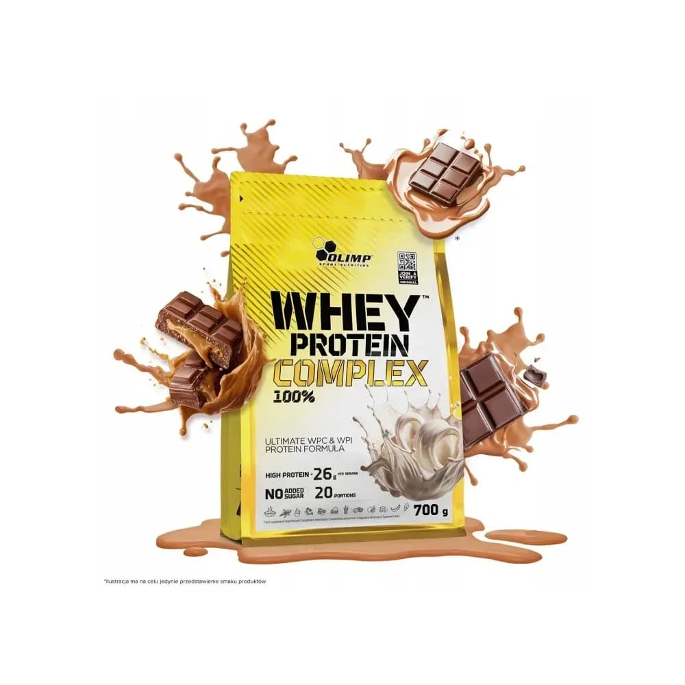 Olimp Mélange de protéines animales 700 g, saveur chocolat-caramel