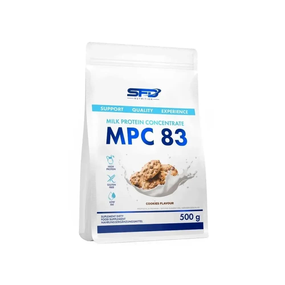 SFD Nutrition Concentré de protéines de lait (MPC) 500 g, saveur cookie