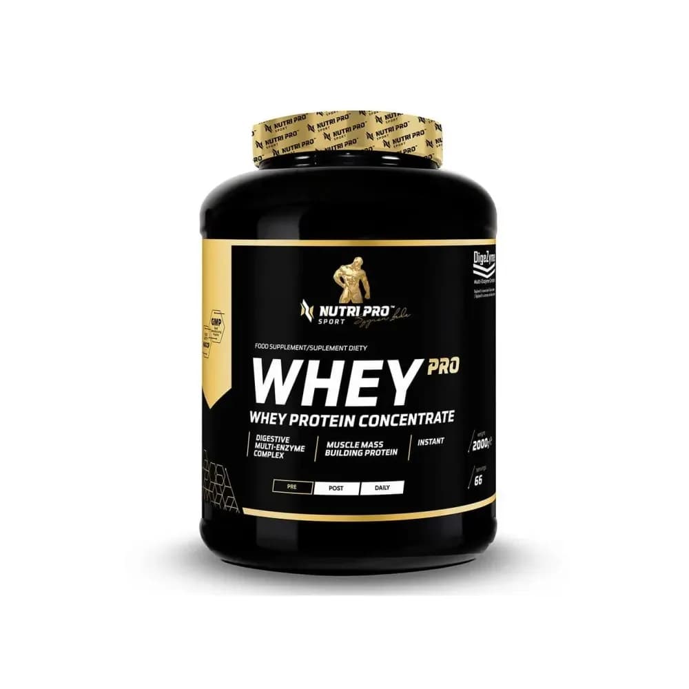 Nutri Pro Sport Whey PRO 2 kg, protéine de lactosérum (WPC), saveur chocolat