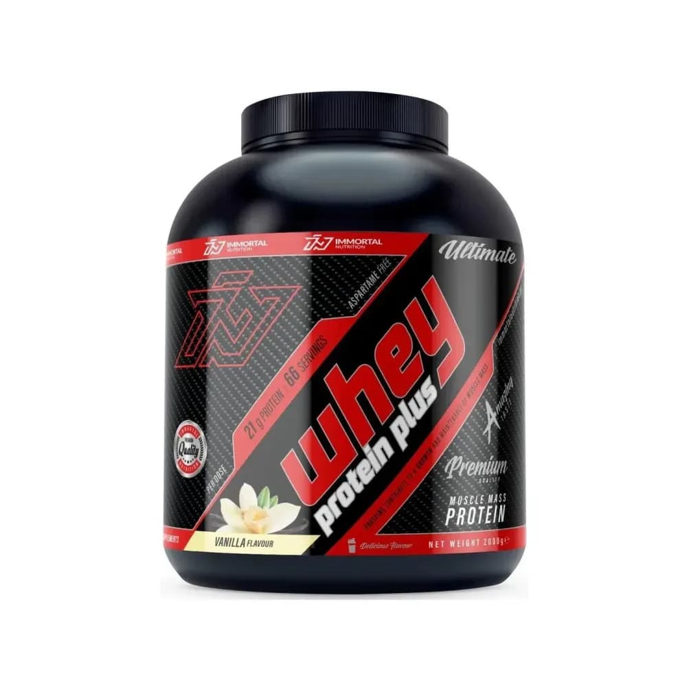 Immortal Nutrition Whey Protein Plus 2 kg, saveur vanille