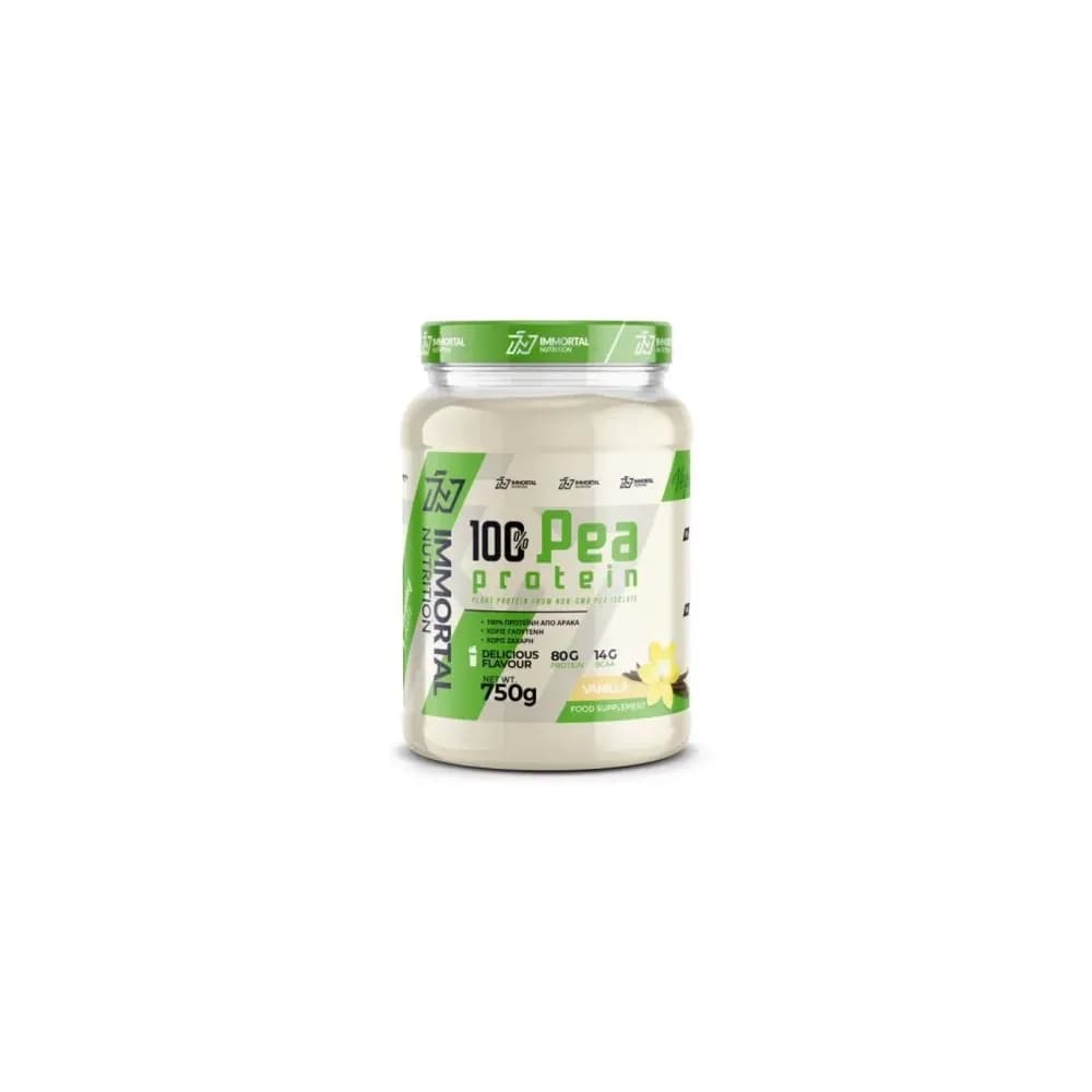 Immortal Nutrition 100 % Pea Protein 750 g, isolat de protéine de pois, saveur banane