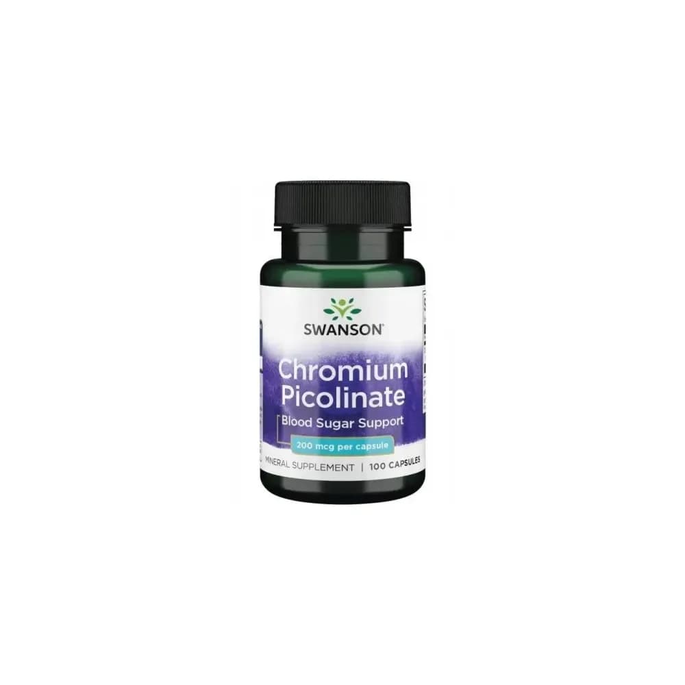 Swanson Chromium Picolinate 200mcg 100 gélules