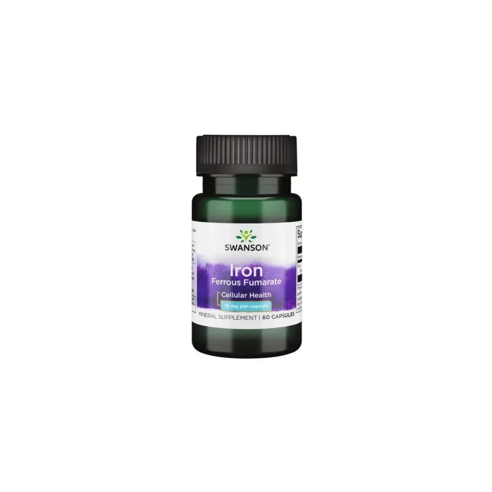 Swanson Iron (Ferrous Fumarate) 18mg 60 gélules