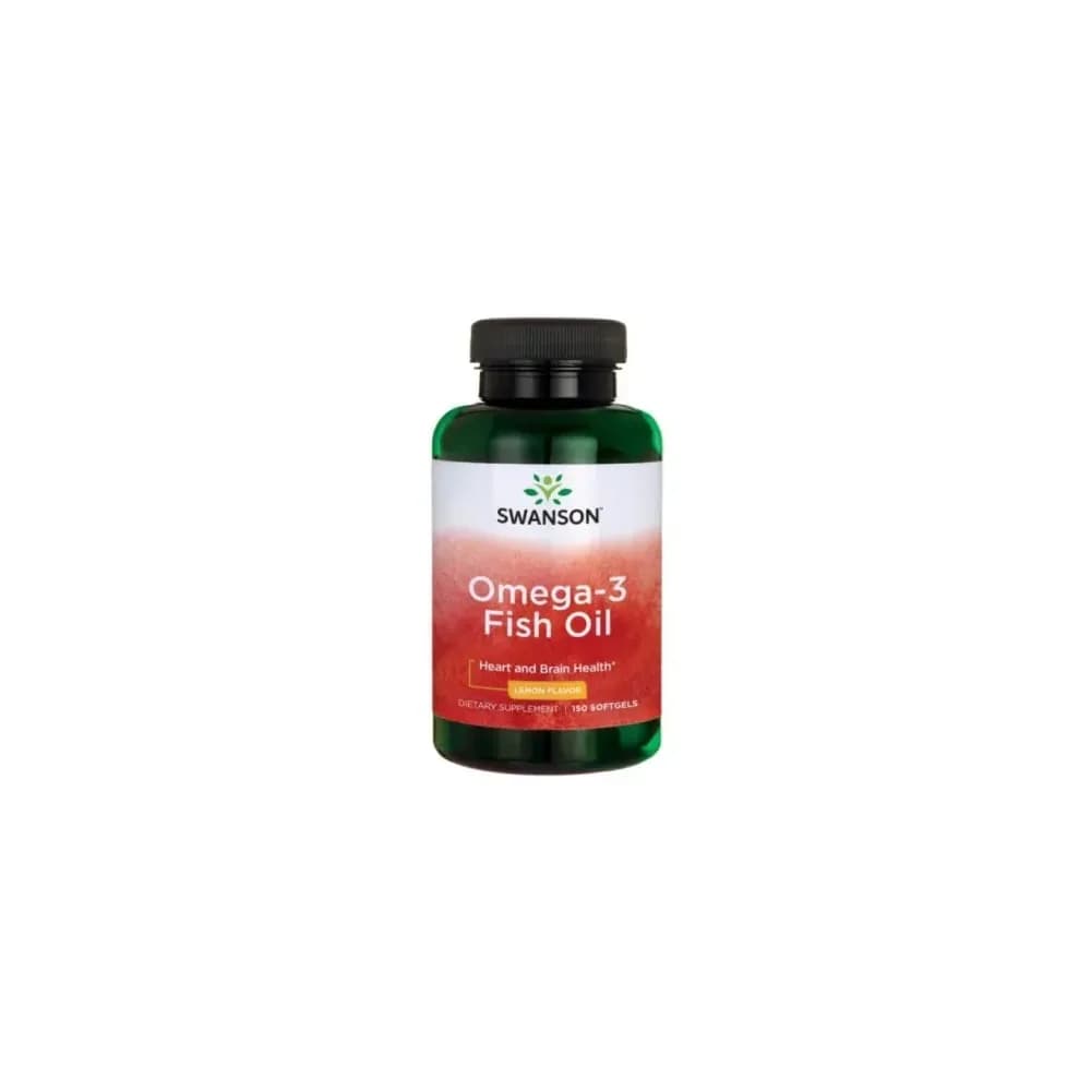 Swanson Omega-3 Fish Oil 1000mg 150 gélules, citron