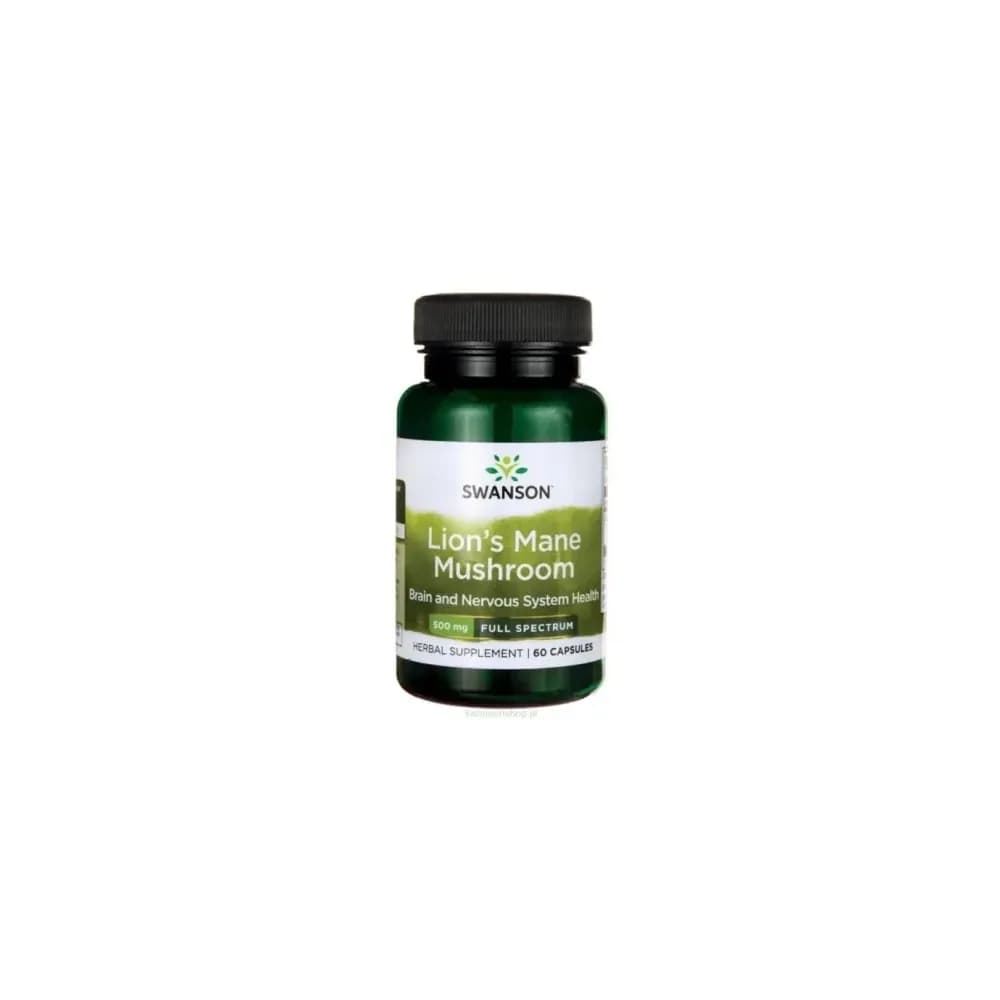 Swanson Full Spectrum Lion's Mane Mushroom 500mg 60 gélules