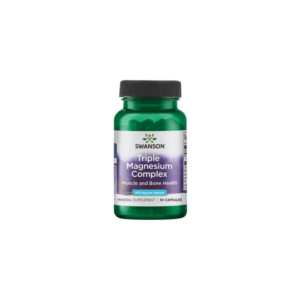 Swanson Triple Magnesium Complex 400mg 30 gélules