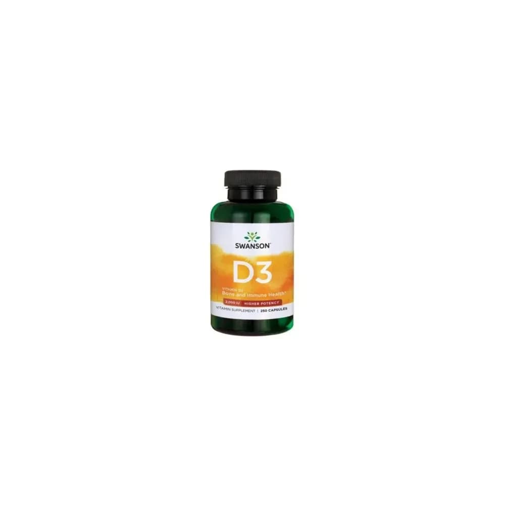Swanson Vitamine D-3 2000IU 250 gélules