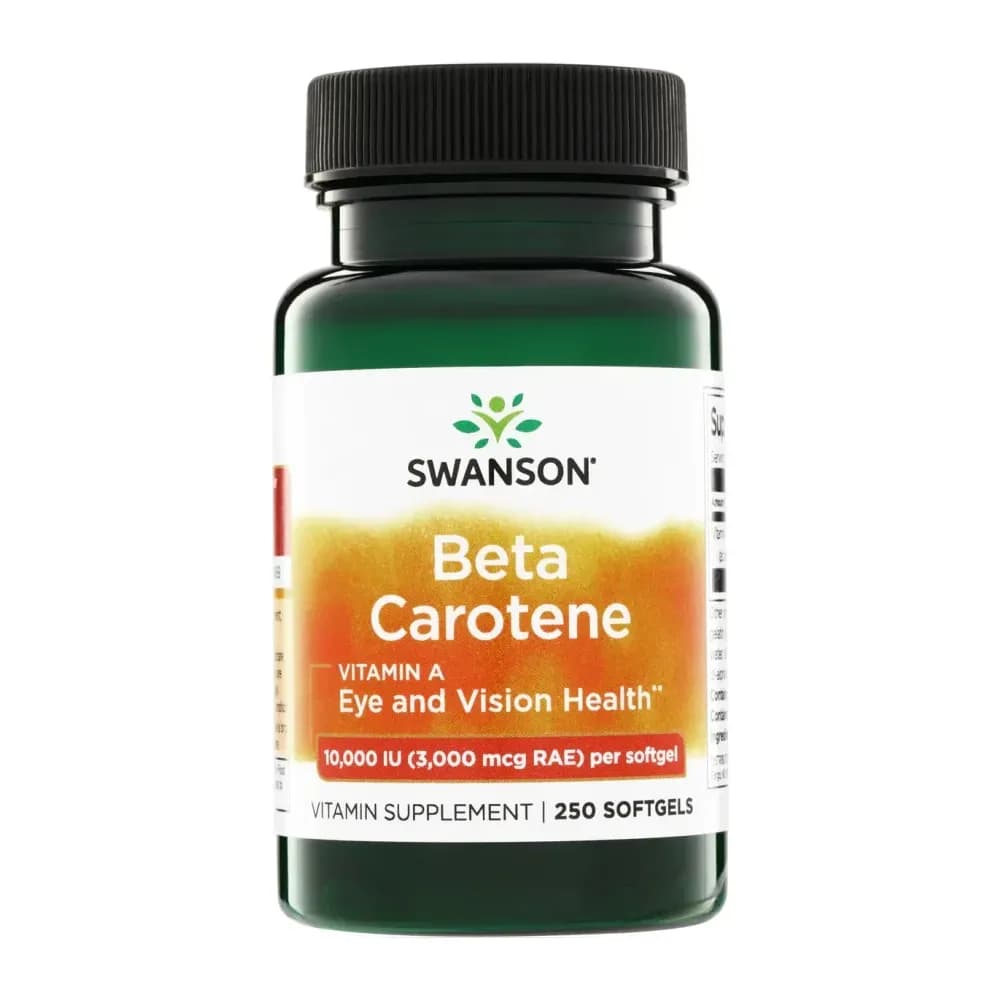 Swanson Beta Carotene (Vitamine A) 10,000 IU 250 capsules molles