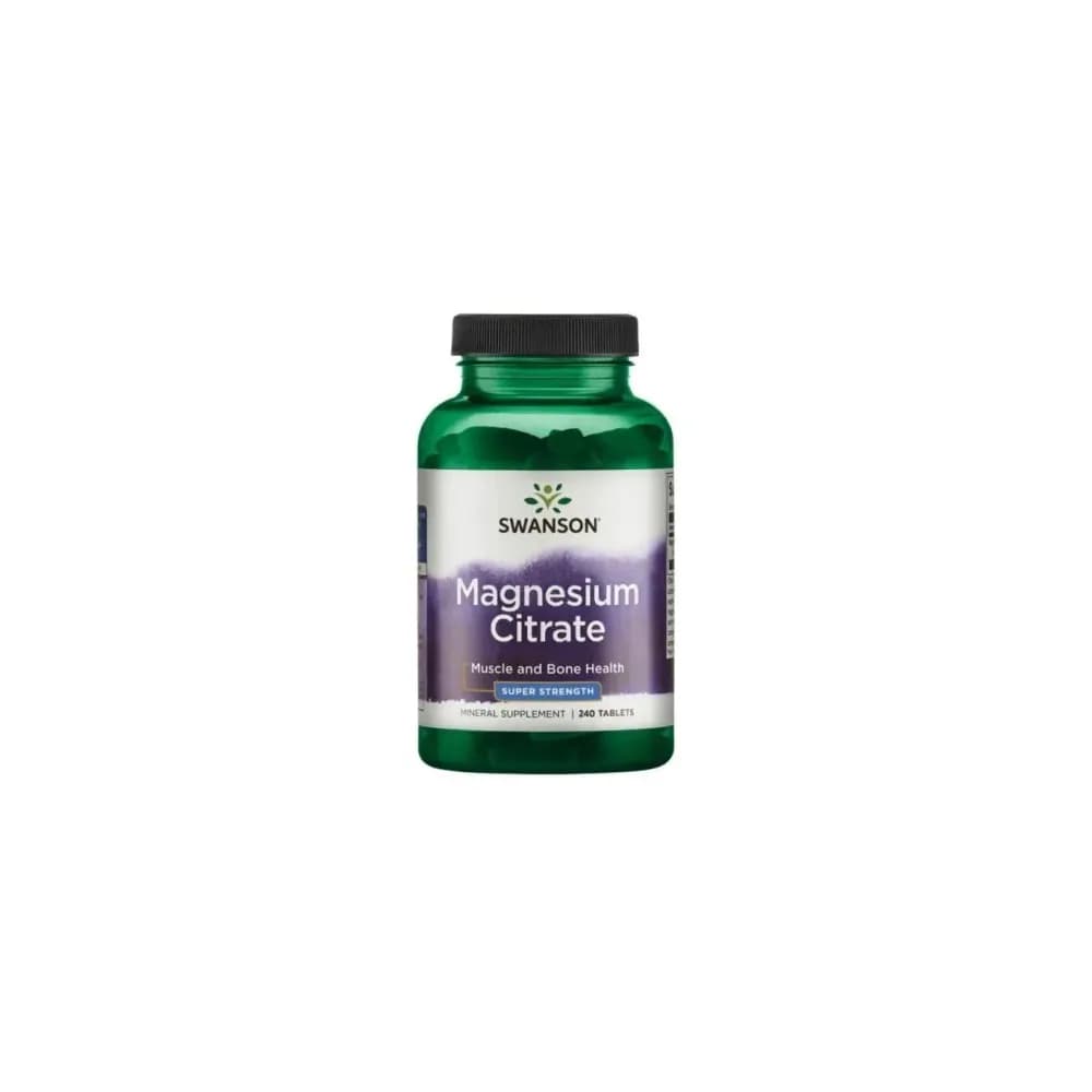 Swanson Magnesium Citrate 225mg 240 comprimés