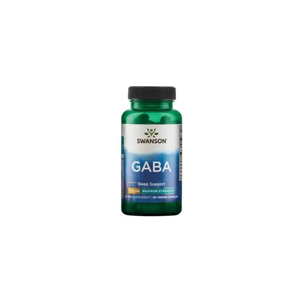 Swanson GABA Max Strength 750mg 60 gélules végétales