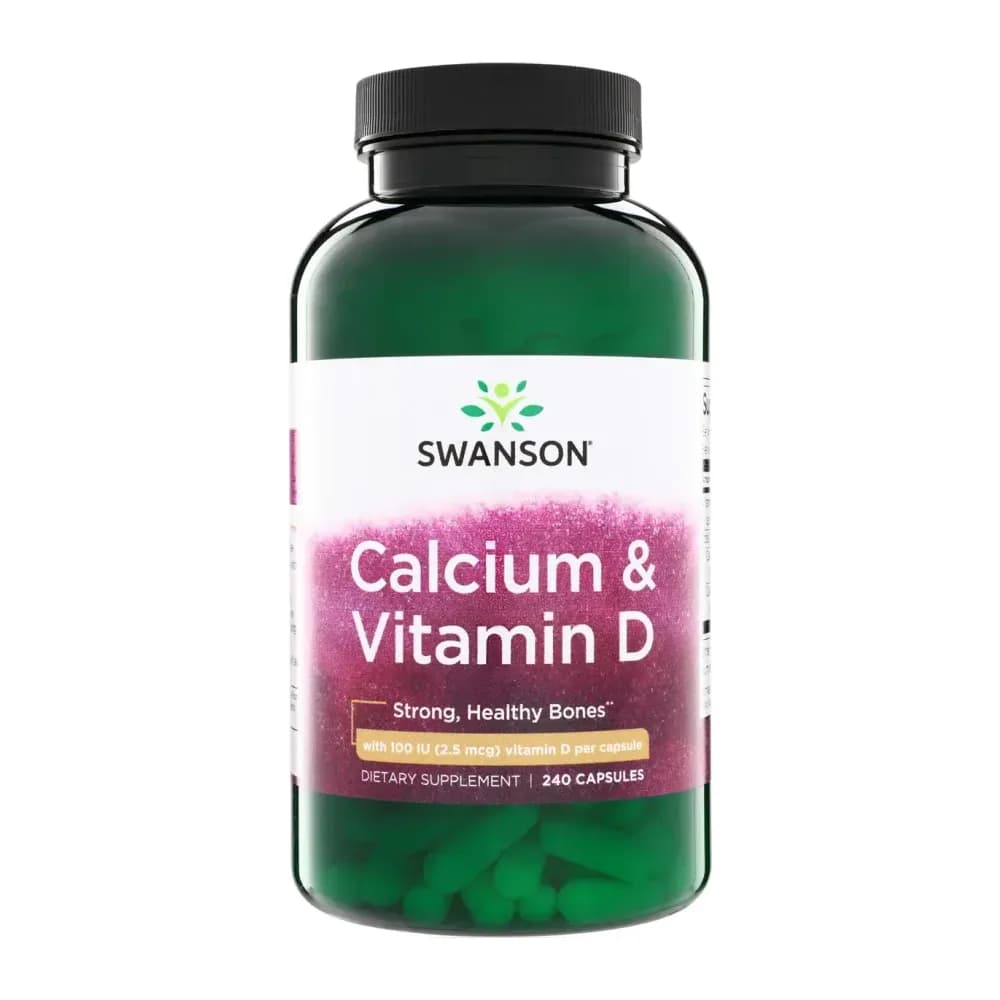 Swanson Calcium with Vitamine D3 240 gélules