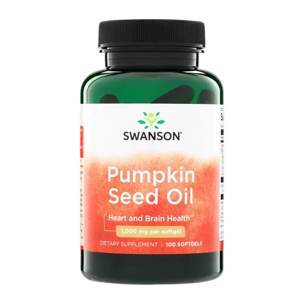 Swanson Pumpkin Seed Oil 1000mg 100 capsules molles