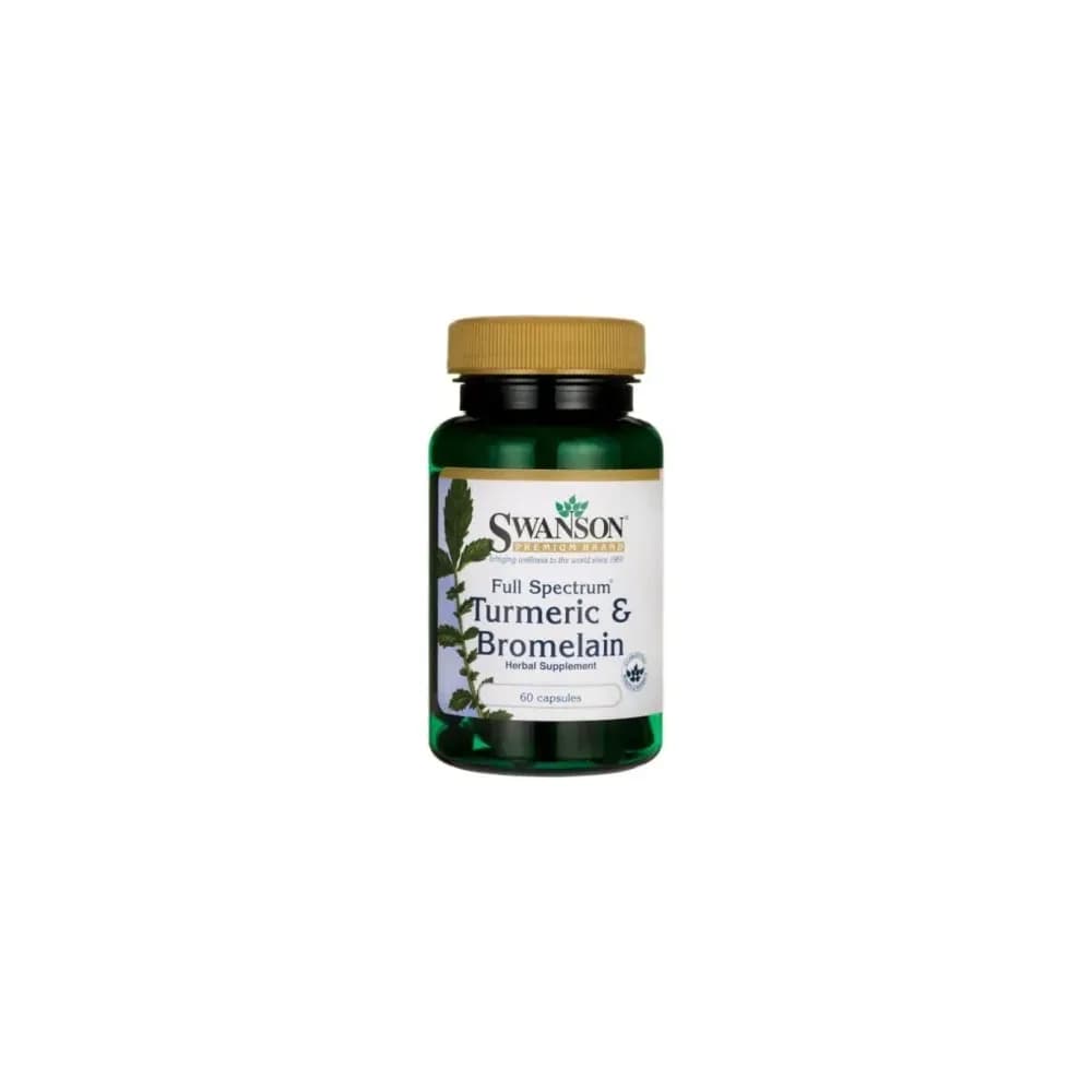Swanson Full Spectrum Turmeric and Bromelain 60 gélules